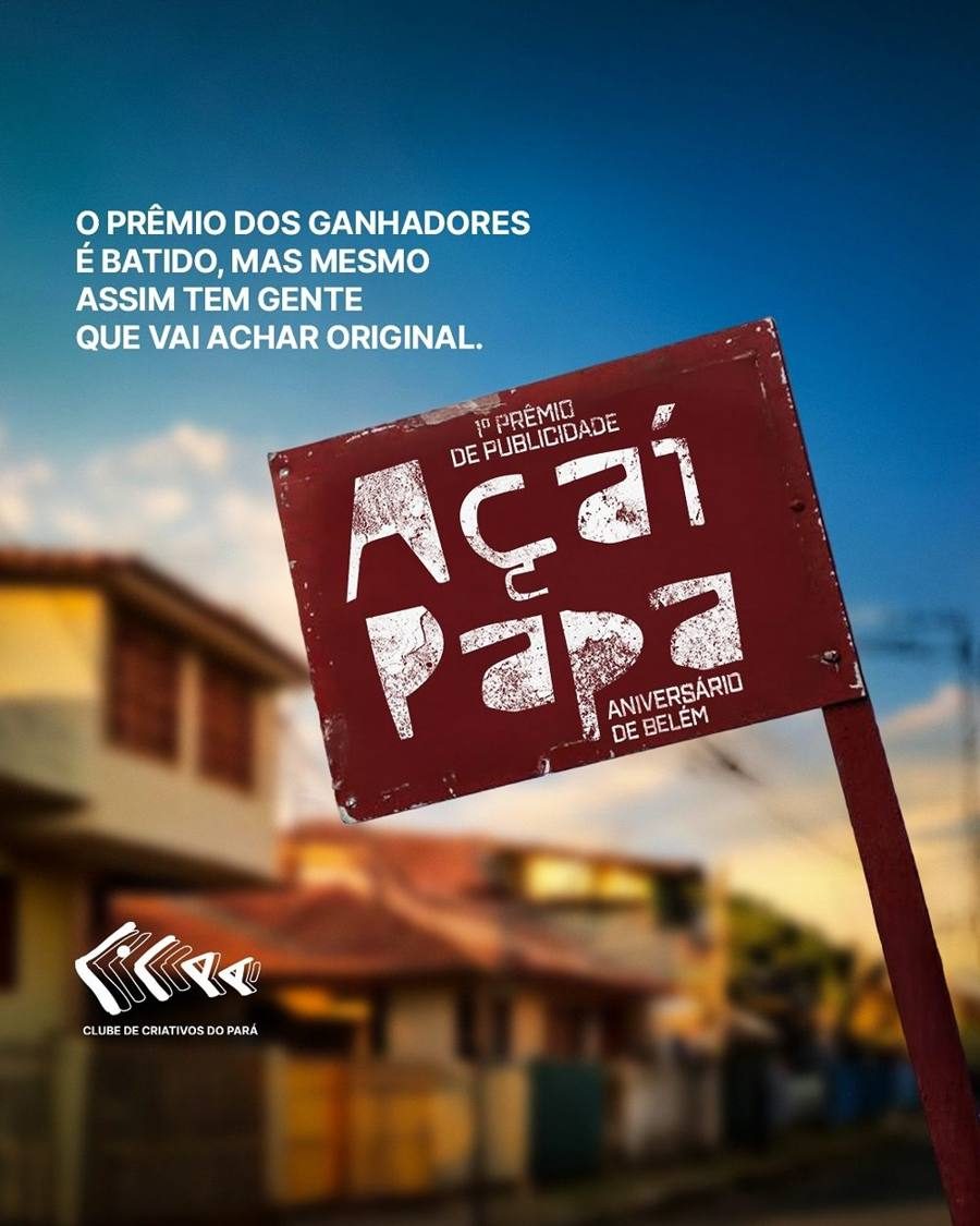 CCPA — Prêmio Açaí e Papa, placa de rua