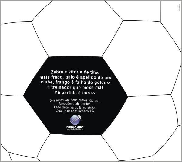 ORM Cabo — texto sobre bola de futebol