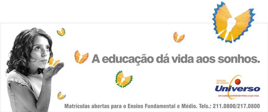 Sistema de Ensino Universo — borboletas de lápis